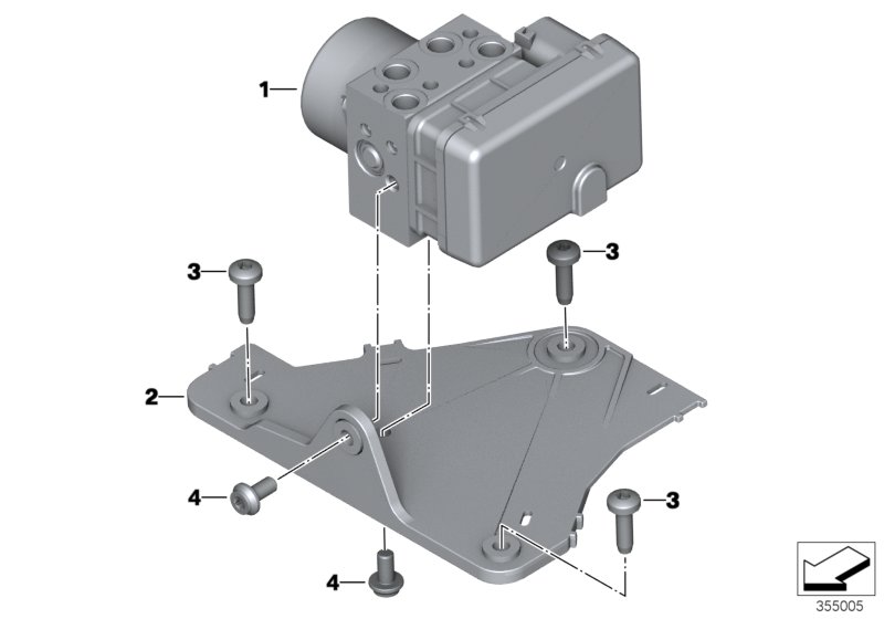Pressure modulator ABS