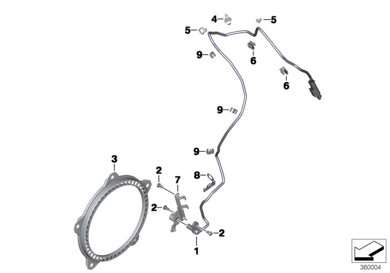 Speed sensor, front