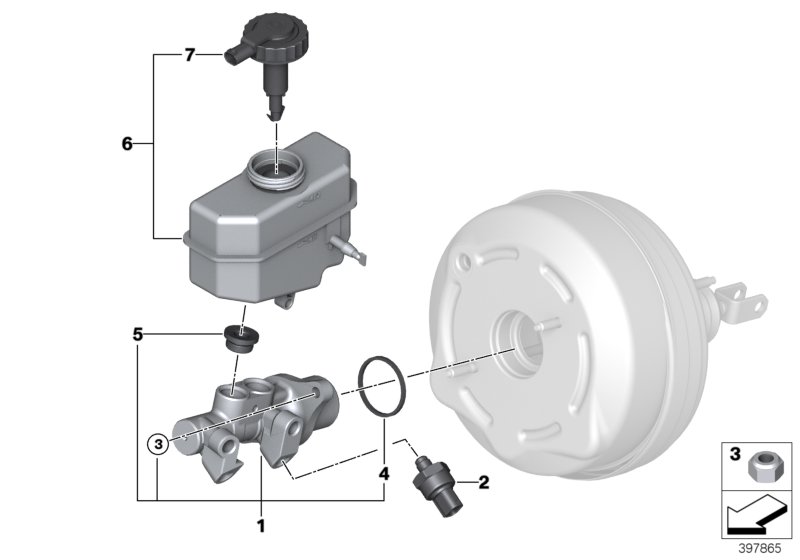 Brake master cylinder DSC