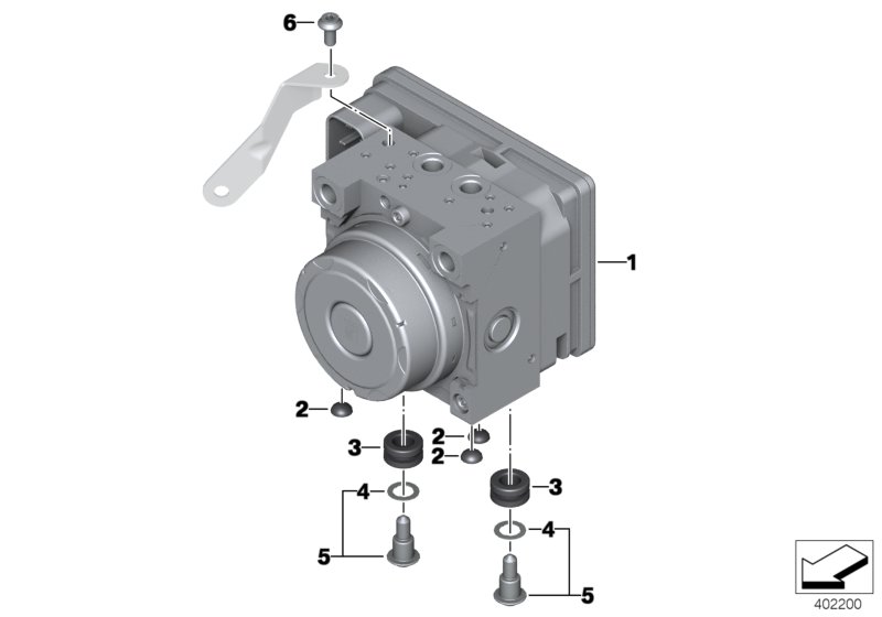 Pressure modulator ABS