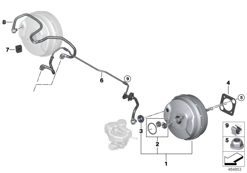 Power brake unit depression