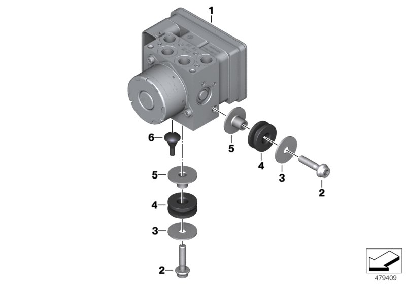 Pressure modulator ABS
