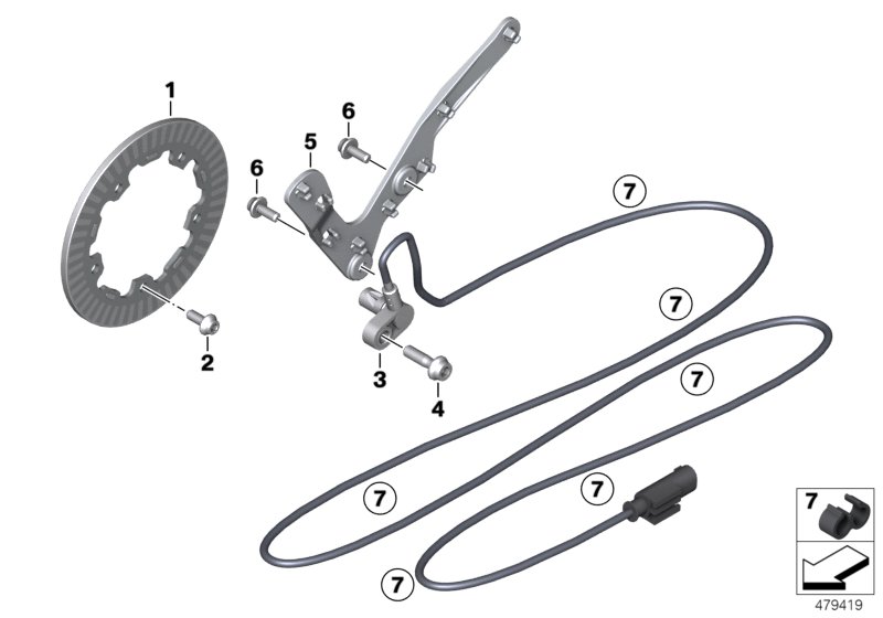 Speed sensor, front