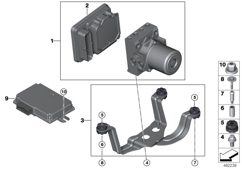 Hydro unit DSC/fastening