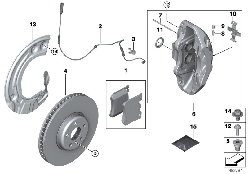 Front wheel brake