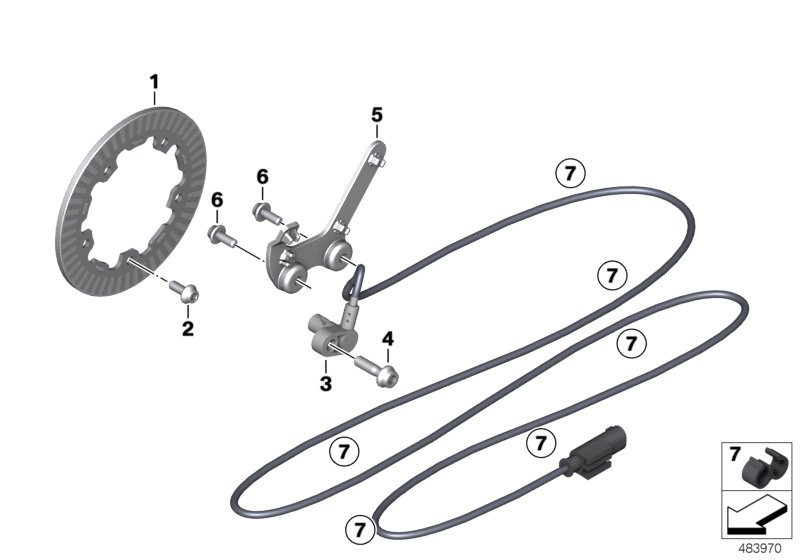 Speed sensor, front