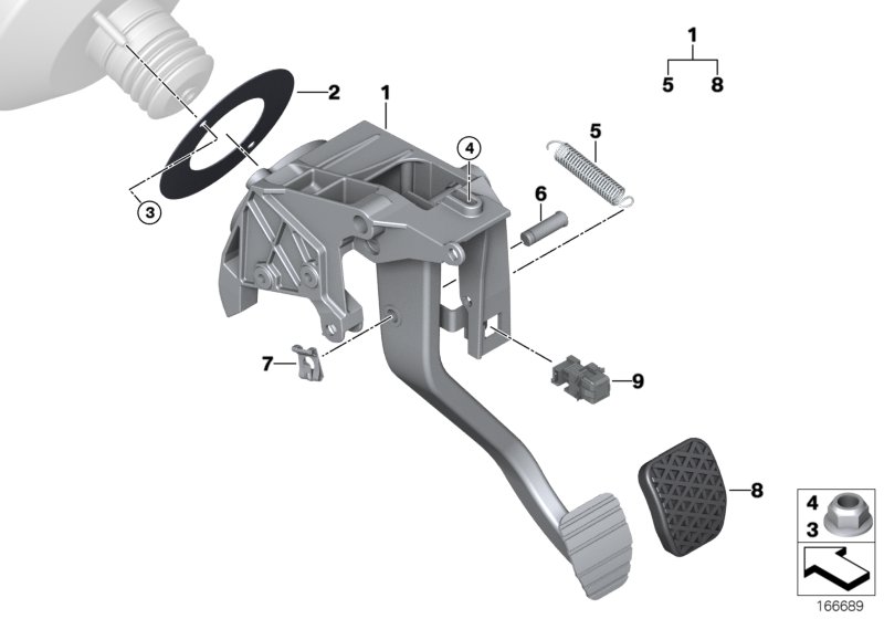 Pedals, twin-clutch gearbox