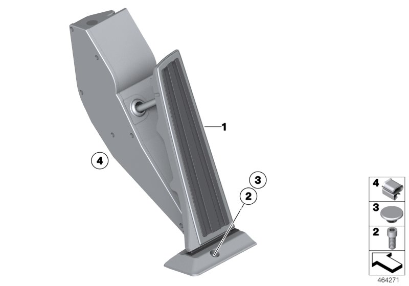 Acceleration/accelerator pedal module