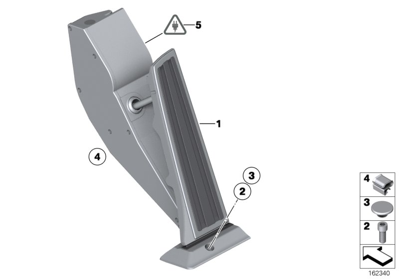 Acceleration/accelerator pedal module