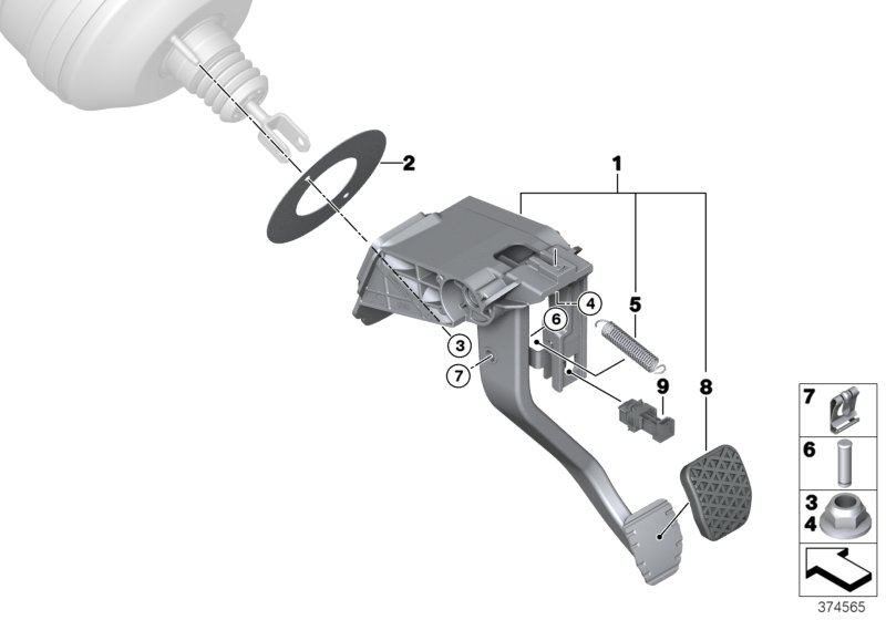 Pedals, twin-clutch gearbox