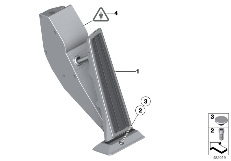 Acceleration/accelerator pedal module