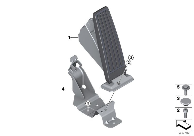 Acceleration/accelerator pedal module