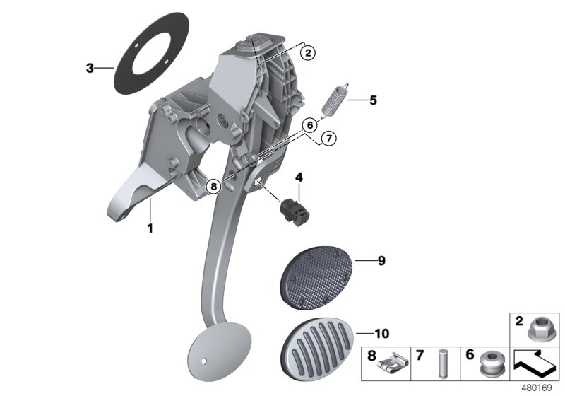 Pedal assembly, automatic transmission