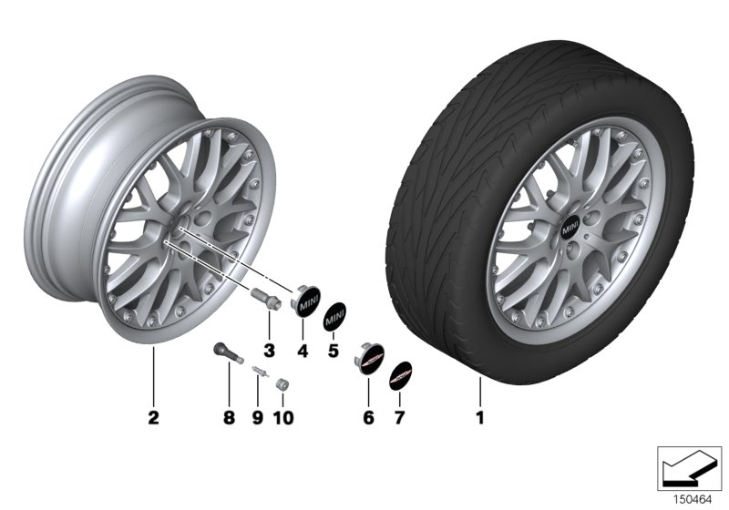 MINI LA compound wheel cross spoke 90