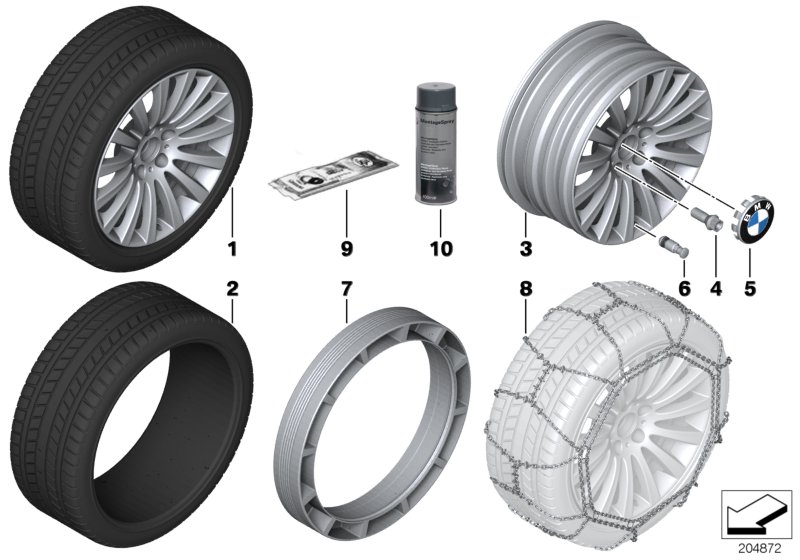 BMW LA wheel, multispoke 235