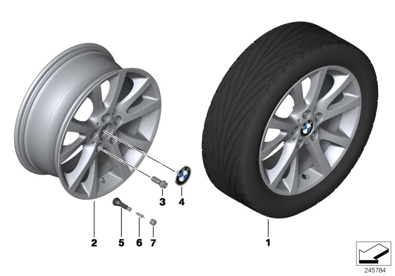 BMW LA wheel, V spoke 372
