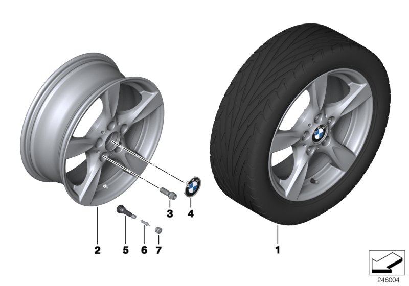 BMW LA wheel, star spoke 371
