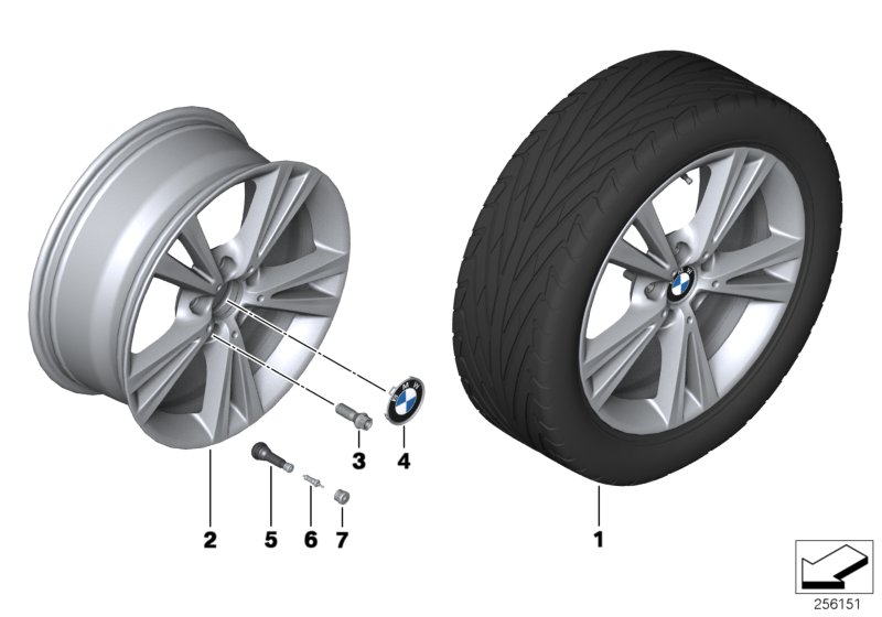 BMW LA wheel, double spoke 385