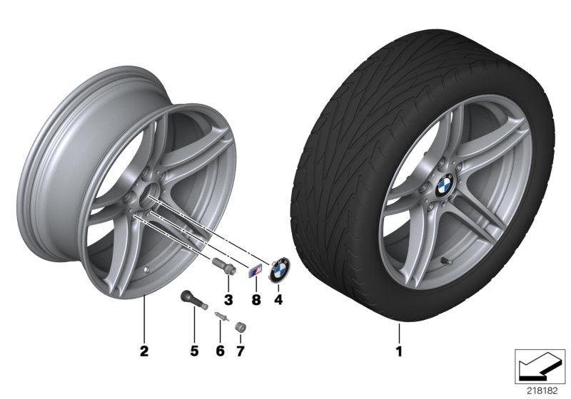BMW LA wheel, M double spoke 313