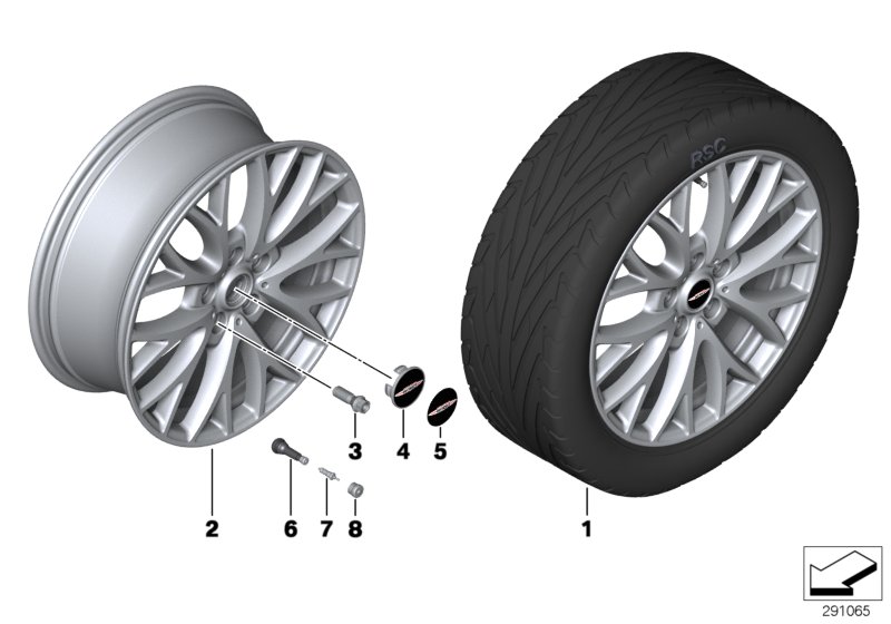 JCW LA wheel cross spoke R134