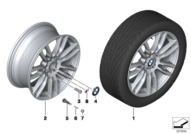 BMW LA wheel, M star spoke 403 - 19''