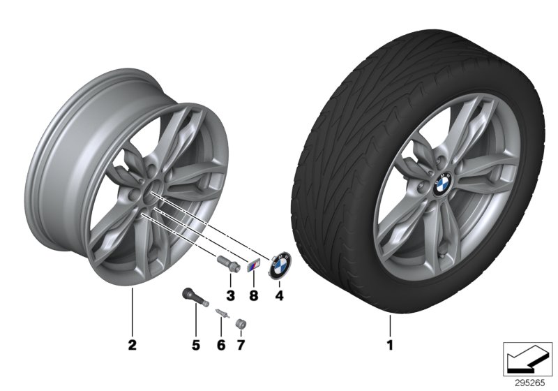 BMW LA wheel, M double spoke 436