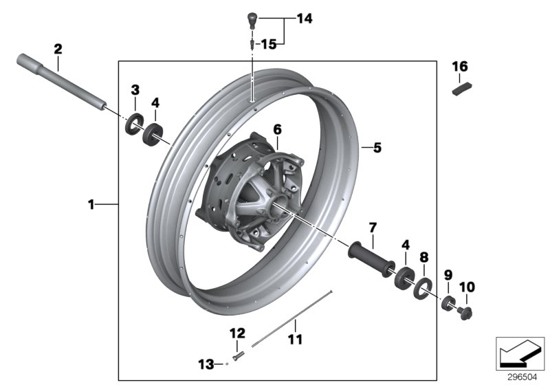 Spoke wheel front