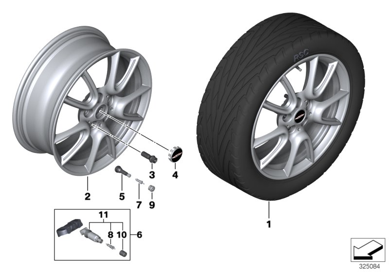 MINI LA wheel Double Spoke 534