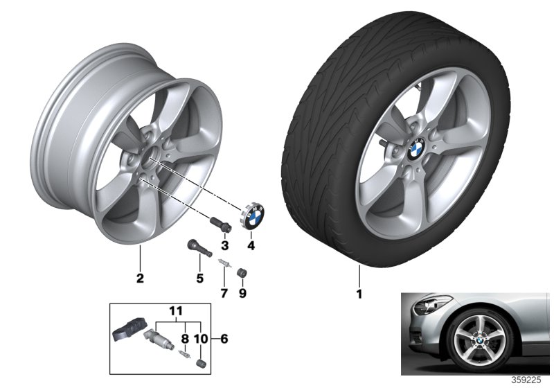 BMW LA wheel, star spoke 382
