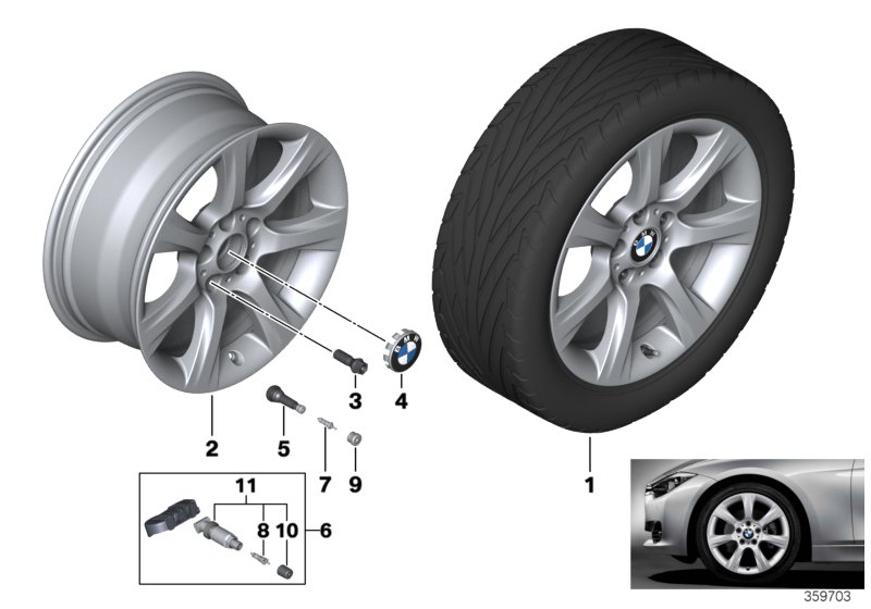 BMW LA wheel, star spoke 396 - 18''