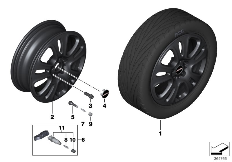 MINI LA wheel Double Spoke 510