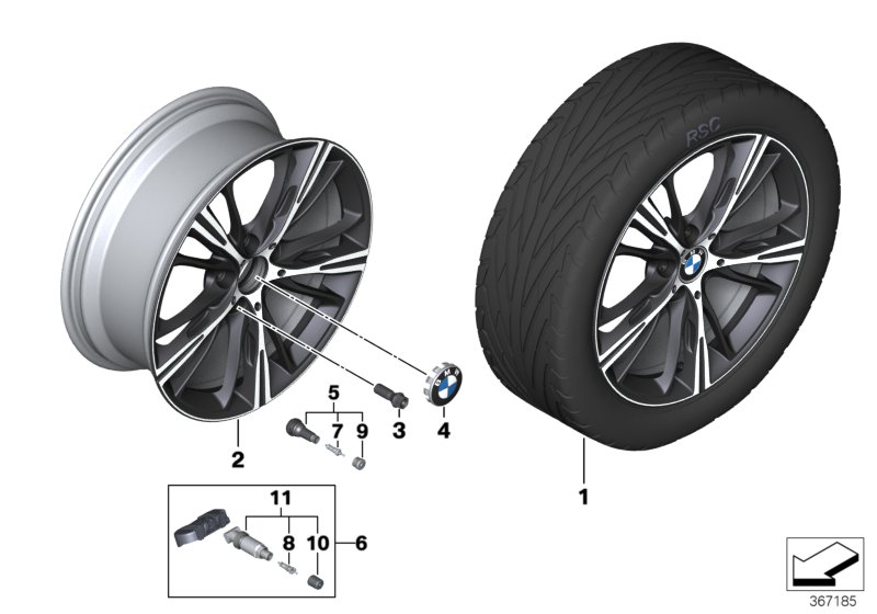BMW LA wheel star spoke 660 - 20''