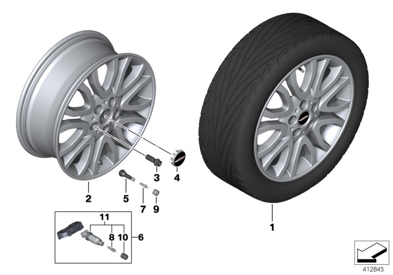 MINI LA wheel Vanity spoke 504 - 18''