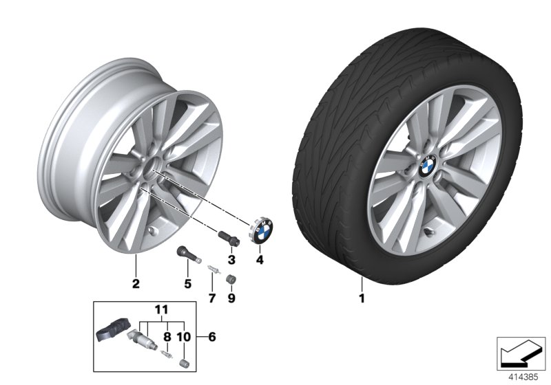 BMW light-alloy whl.star spoke 655 -17''