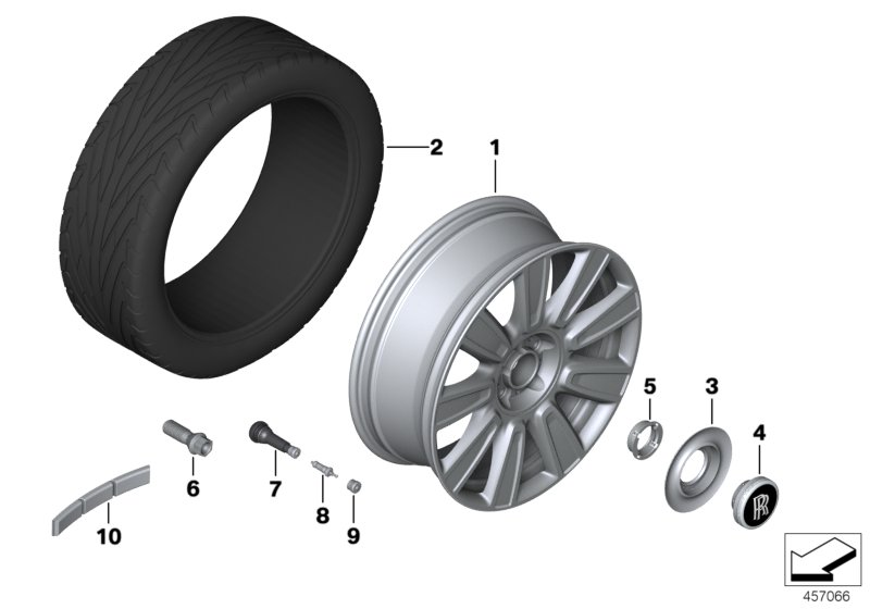 Light-alloy wheel, styling 652