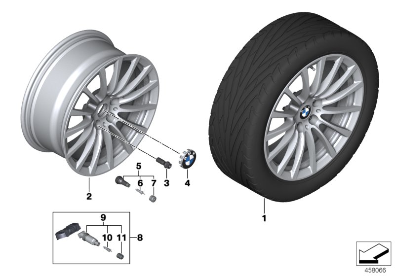 BMW LA wheel multi-spoke 619 - 18''