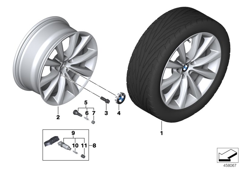 BMW LA wheel V-spoke 642 - 18''