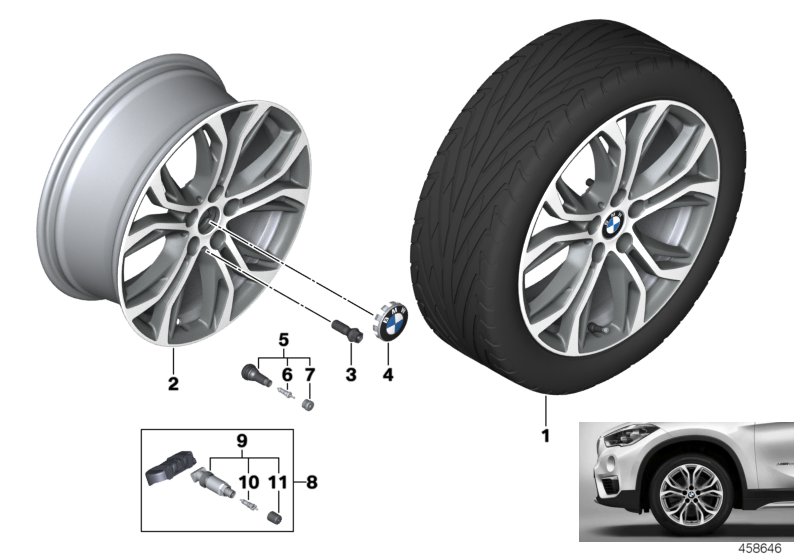 BMW LA wheel Y-spoke 566 - 18''