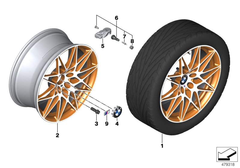 BMW LA wheel star spoke 666M