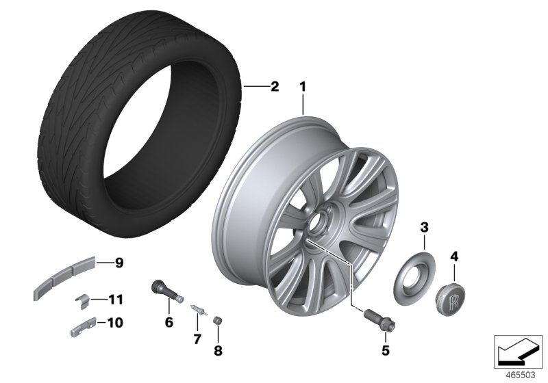 Light-alloy wheel styling 653