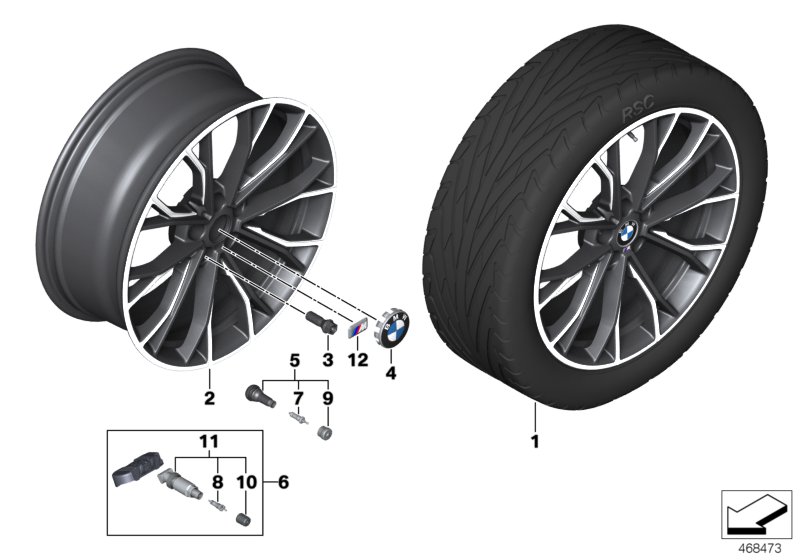 BMW LM wheel M double spoke 669M- 20"