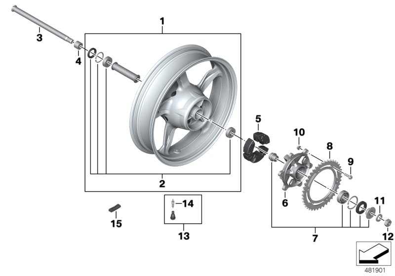 Rear wheel