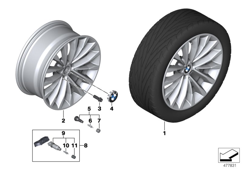 BMW LA wheel W-spoke 632 - 18"