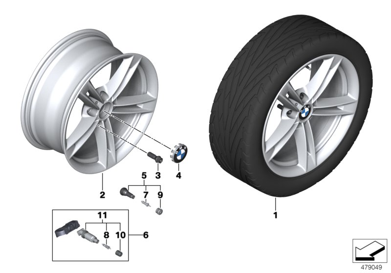 BMW LA wheel star spoke 707 - 18"