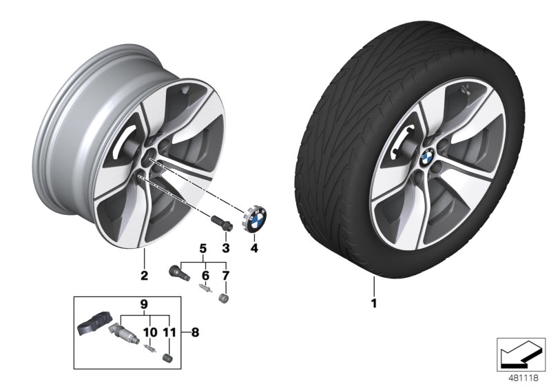 BMW LA wheel star spoke 661 - 18"