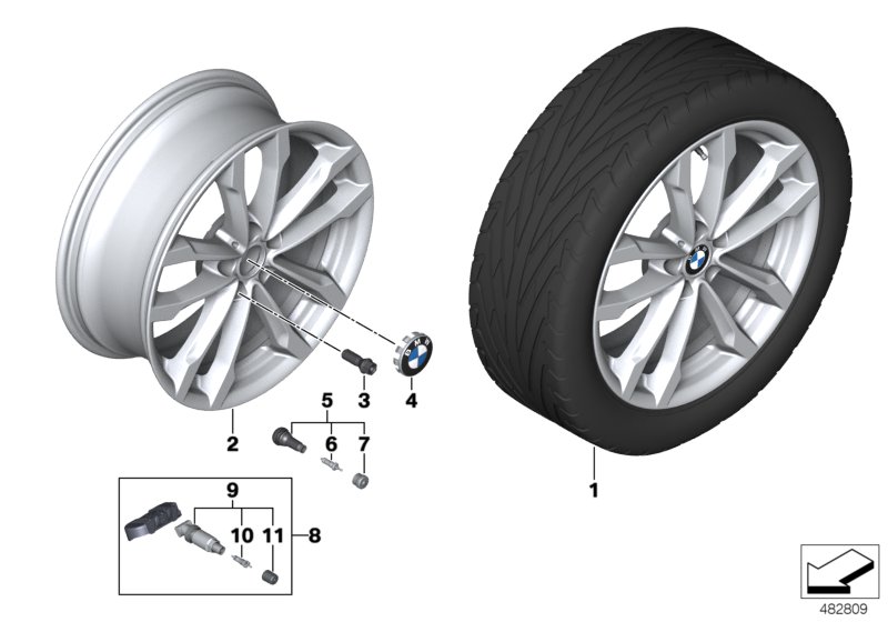 BMW LA wheel V-spoke 691 - 19"