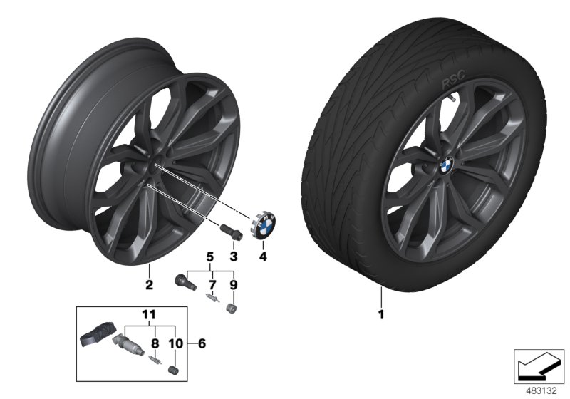 BMW LA wheel Y-spoke 695 - 20"