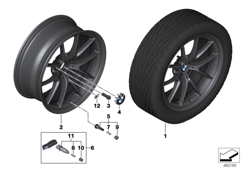 BMW LA wheel M Y-spoke 763M Performance