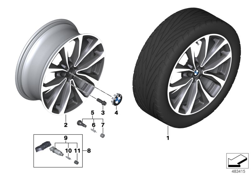 BMW LM Rad V-Speiche 692 - 19"