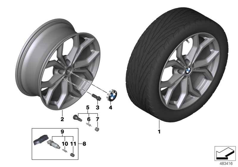 BMW LM Rad Y-Speiche 694 - 19"
